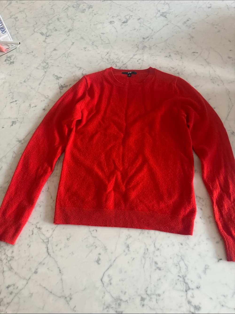 Uniqlo Bright Red Crewneck Sweater - Women's